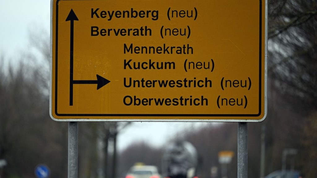 Umbenennung: Dorfnamen am Garzweiler-Tagebau nach Umsiedlung angepasst
