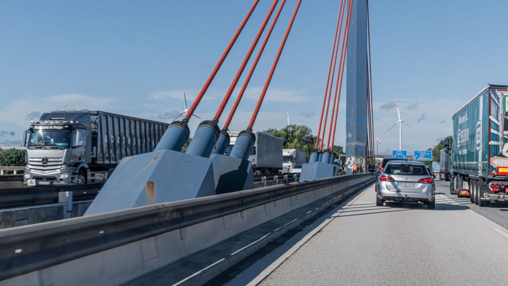 Verkehr: Bauarbeiten an Norderelbbrücke - Sperrungen auf A1 und A24