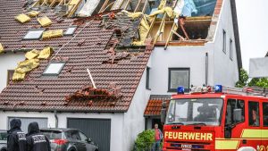 Wetter: Unwetter richtet im Südosten Baden-Württembergs Schäden an