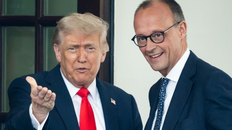 Trump empfängt Merz zu Antrittsbesuch vor dem Weißen Haus