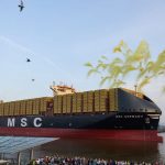 Festival am Hafen: Hafenspektakel bei Taufe der "MSC Germany"