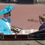 Prinzessin Kate bei "Trooping the Colour": Sie strahlt in Türkis und ehrt die Queen