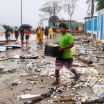 Unwetter: Hurrikan "Erick" verliert über Mexiko an Kraft