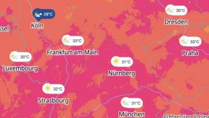 Hohe Temperaturen: Heute bis zu 35 Grad: Diese Karten zeigen, wo es besonders heiß wird