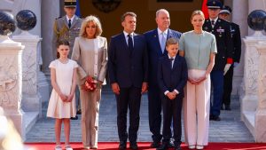 Historischer Staatsbesuch: Fürst Albert und Fürstin Charlène feiern mit den Macrons in Monaco