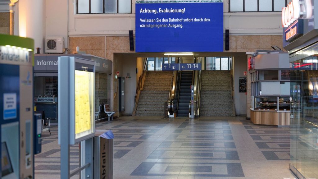 Kriegsfolgen: Hauptbahnhof Osnabrück wird wegen Entschärfung gesperrt