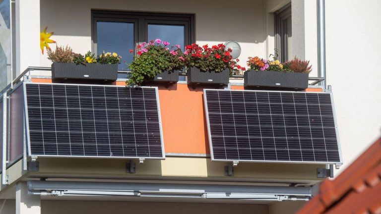 Energie: Zahl der Balkonkraftwerke in Sachsen gestiegen