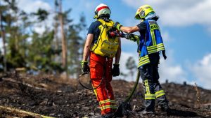 Feuer: Waldbrände in Sachsen und Thüringen - Großeinsätze dauern an