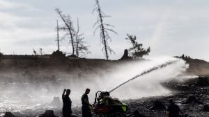 Saalfelder Höhe: Waldbrand bei Saalfeld: weniger Einsatzkräfte