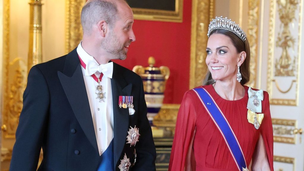Großbritannien: "Lady in red": Kate der Star beim Staatsbankett