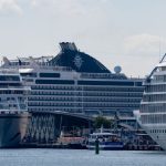 Dreifachanlauf: Kreuzfahrtschiffe im Dreierpack am Warnemünder Kai