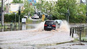 Wetter: Unwetter im Saarland - Polizei rückt 66 Mal aus