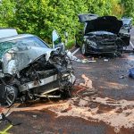 Verkehr: Frontal-Unfall: Vier Verletzte in Klinik geflogen
