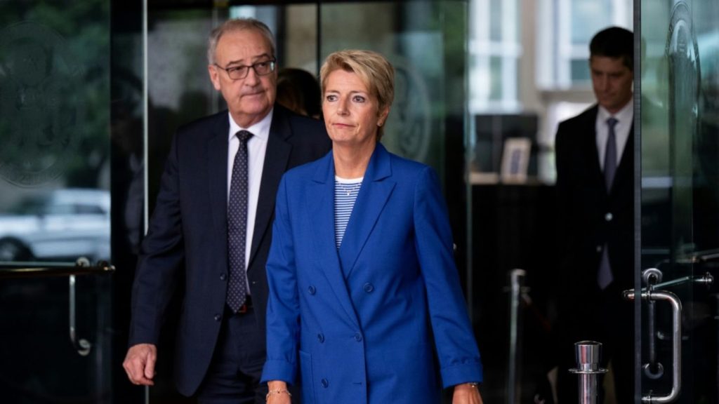 Schweizer Präsidentin Keller-Sutter hofft in Washington auf Zoll-Einigung