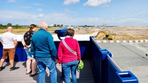 Neuer Aussichtspunkt: Blick auf Ostseetunnel-Baustelle aus sechs Metern Höhe