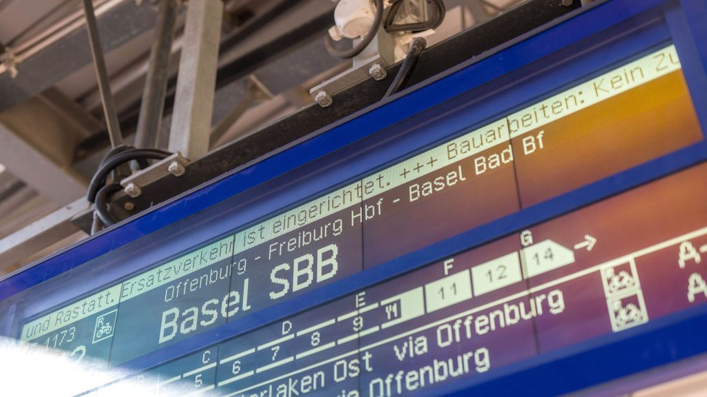 Strecke in die Schweiz: Weiter Verspätungen und Ausfälle auf Rheintalbahn