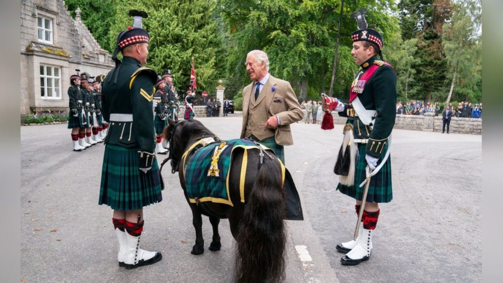 Beginn des Sommerurlaubs in Balmoral: Tierischer Empfang für König Charles III.