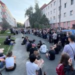 Tötungsdelikt: Menschen demonstrieren nach Tötungsdelikt in Leipzig