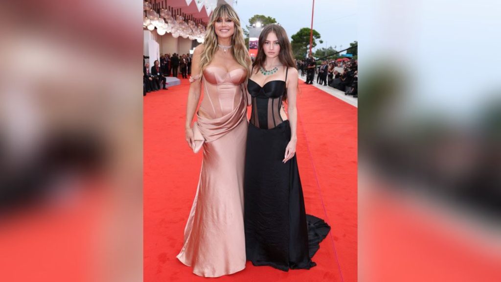 Heidi Klum und Tochter Leni: Sie setzen in Venedig auf den Korsett-Look