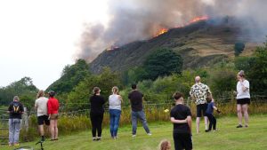 Arthur's Seat : Beliebtes Ausflugsziel in Edinburgh in Flammen