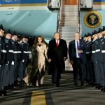 Trump zu seinem zweiten Staatsbesuch in Großbritannien eingetroffen