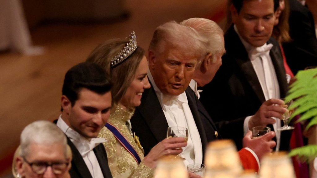 Donald Trump: Staatsbankett neben der "wunderschönen" Kate