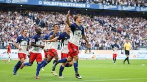 Bundesliga: HSV feiert ersten Sieg – Leipzig kickt sich zum Tabellenzweiten
