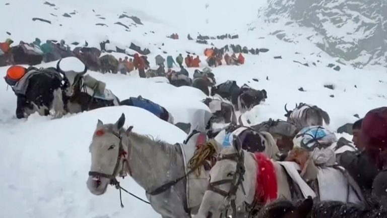 Schneesturm: Hunderte Wanderer am Mount Everest aus Schneesturm gerettet