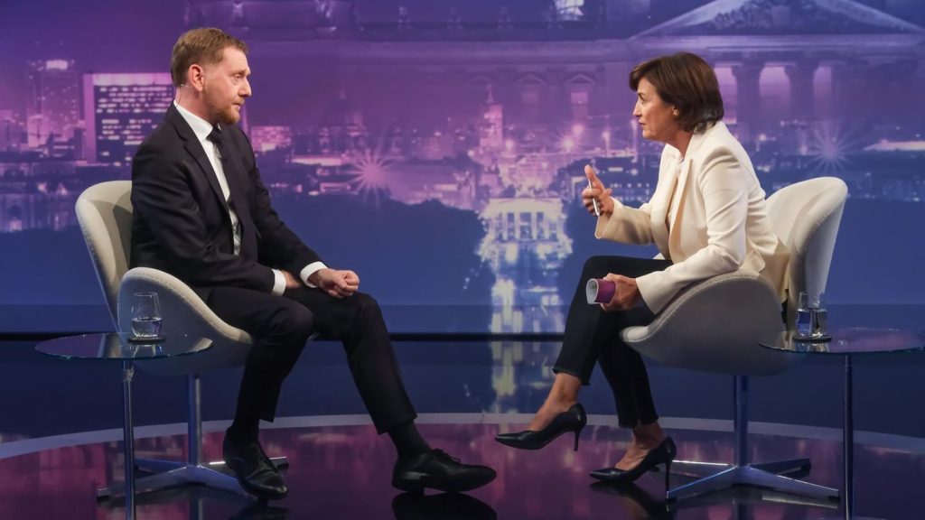 TV-Kritik: Der Moment, als Kretschmer einen anderen Umgang mit der AfD fordert