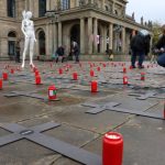 Protestaktion: Demonstration gegen die Wahl von Anne Spiegel in Hannover